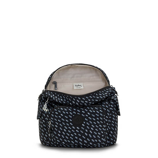 Mochilas Kipling City Pack Mini Printed Backpack Negros | MX 2021TC